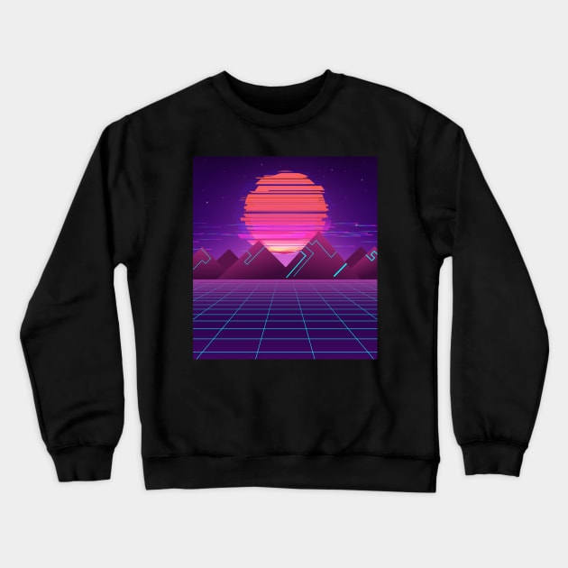 Futurescape Aesthetic Crewneck Sweatshirt by edmproject